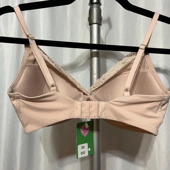 Natori Lightly Lined Lace Trim Bra Beige 30DD - Picture 5 of 12